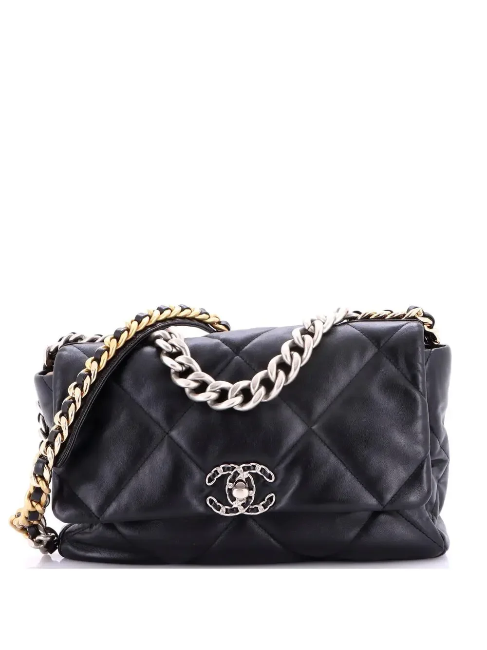 Chanel 19 Flap Bag Quilted Shiny #284833C45B
